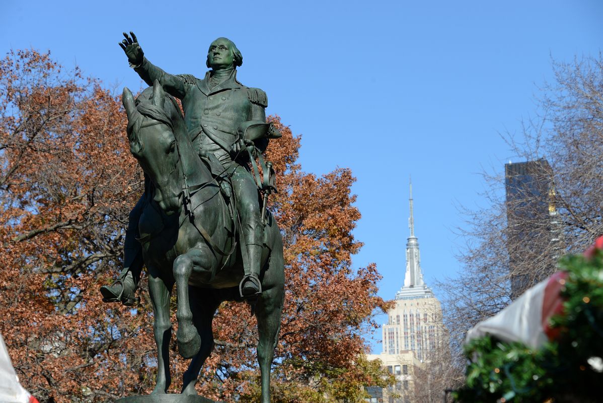 02 Equestrian Statue of George Washington Modeled by Henry Kirke Brown In Union Square Park New York City